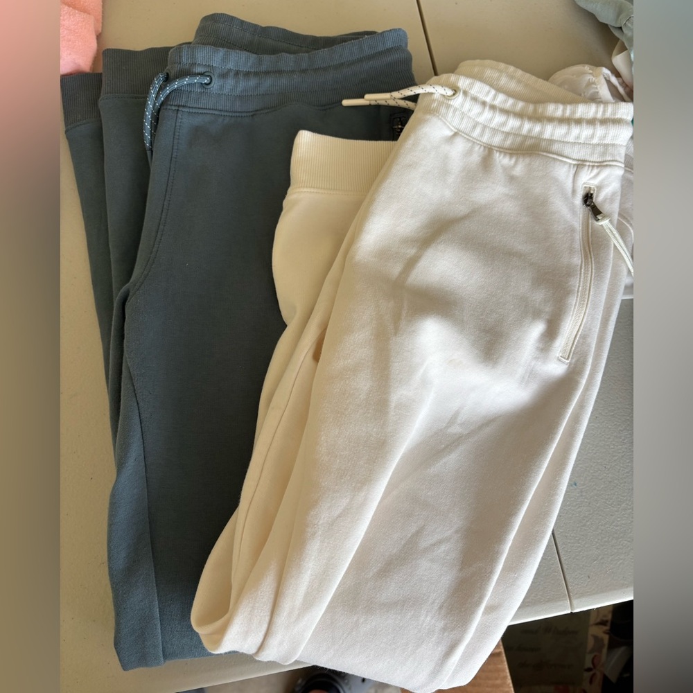 Kids' Jogger Pants Set - White and Blue
